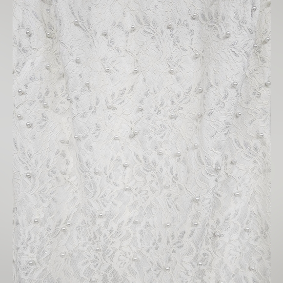 White Dress with Beads Sandro Ferrone - Perfect for Special Occasions - Picture 8 of 13